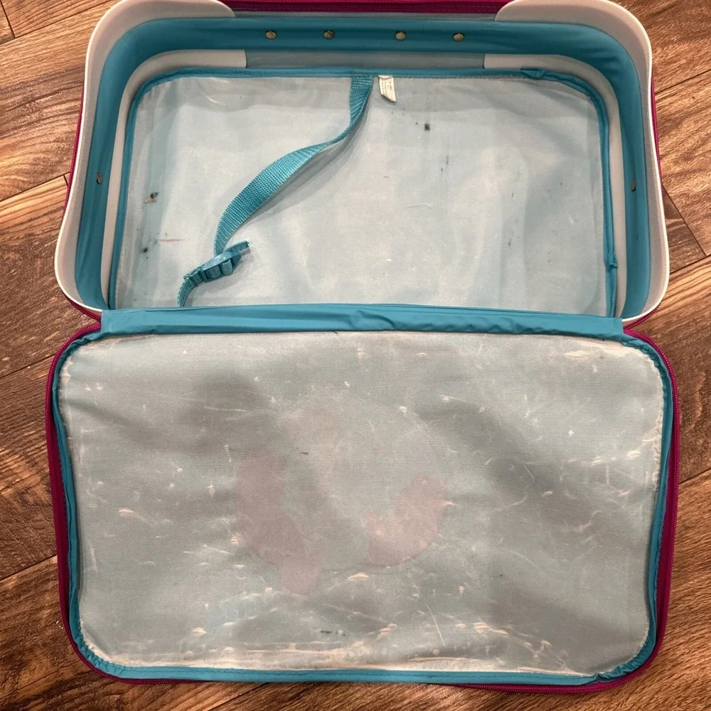 Disney Aladdin Jasmine‎ & Aladdin Kids Luggage Travel Bag Vintage